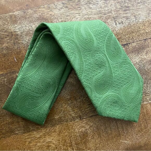 Vintage Sears 1970’s 1980’s avacado green polyester tie - Picture 1 of 4